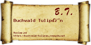 Buchvald Tulipán névjegykártya